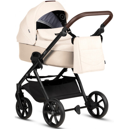 Детская коляска Tutis Leo 3 Plus 3 в 1 с автокреслом Beno Beige 1582228 Caramel