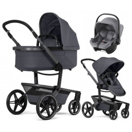 Детская коляска 3 в 1 Joolz Day 5 и автокресло Baby-Safe Core Frost Grey Stone Grey