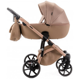 Детская коляска Adamex Nola Natura 3 в 1 N-5-CAMEL (Т.БЕЖ + Т.БЕЖ.КОЖА)