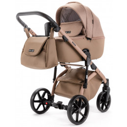 Детская коляска Adamex Nola Natura 3 в 1 N-5-CAMEL (Т.БЕЖ + Т.БЕЖ.КОЖА)