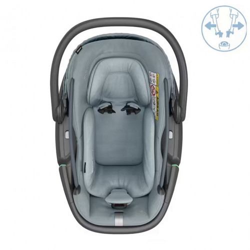 Детская коляска Maxi-Cosi Fame 3 в 1 с автокреслом Coral 360 Essential grey Twillic Truffle/Трюфель(беж)