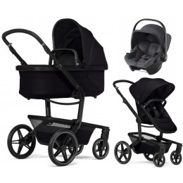 Детская коляска 3 в 1 Joolz Day 5 и автокресло Baby-Safe Core Midnight Grey2 без адаптеров Space Black