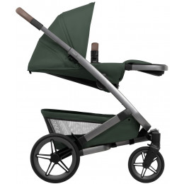 Детская коляска 3 в 1 Joolz Geo5 и автокресло Baby-Safe Core Midnight Grey2 Forest Green