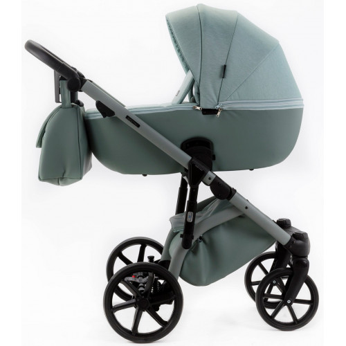 Детская коляска Adamex Nola Natura 3 в 1 N-8-MINT (МЯТА + МЯТА КОЖА)