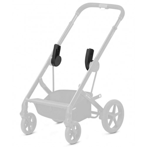 Коляска Cybex Balios S Lux TPE complete Aton S2 Moon Black 3 в 1 Seashell Beige с дождевиками
