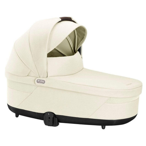 Коляска Cybex Balios S Lux TPE complete Aton S2 Moon Black 3 в 1 Seashell Beige с дождевиками