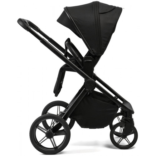 Детская коляска Peppy Monaco 3 в 1 с автокреслом First Black (черный), рама черная матовая