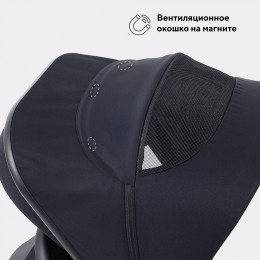 Детская коляска Rant Flex Therm Soft 3 в 1 с автокреслом Evomax Black Midnight Black