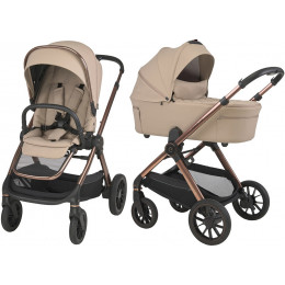 Детская коляска 3 в 1 Espiro Code 2026 и автокресло Pi Gray blue 119 loving beige