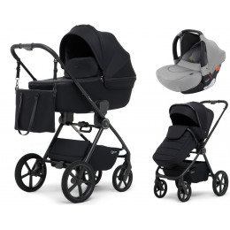 Детская коляска Rant Teo Soft 3 в 1 с автокреслом Cruise Grey Black