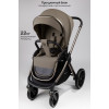 Детская коляска AmaroBaby Genius 3 в 1 с автокреслом Rant Miro Black коричневый