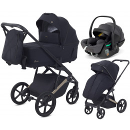 Детская коляска Rant Garda 3 в 1 с автокреслом Perla Graphite Black