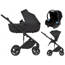 Детская коляска Anex Eli 3 в 1 без рюкзака и автокресло Biuco BC100B Midnight el-05-DNA