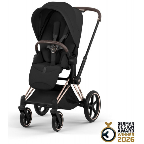 Коляска Cybex Priam V Rosegold Style Cloud T One Love 3 в 1 Sepia Black