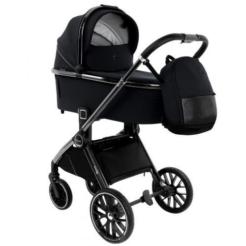 Детская коляска Pituso Mayla Lux 3 в 1 с автокреслом Baesa Black