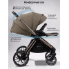 Детская коляска AmaroBaby Genius 3 в 1 с автокреслом Rant Miro Black коричневый