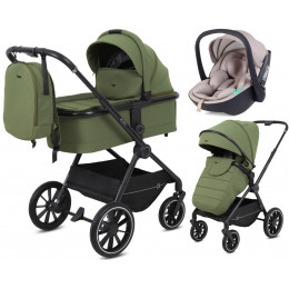 Детская коляска Rant Moss 3 в 1 с автокреслом Miro Beige Olive