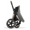 Коляска 3 в 1 Cybex Priam IV Rosegold complete и автокресло Aton B2 i-Size Bay Blue Mirage Grey