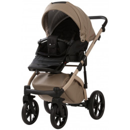 Детская коляска Adamex Chantal Pro Natura 3 в 1 CN-4-CAPPUCCINO (БЕЖ. КОЖА)