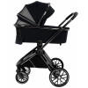 Детская коляска Pituso Mayla Lux 3 в 1 с автокреслом Baesa Black