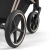 Коляска 3 в 1 Cybex Priam IV Rosegold complete и автокресло Aton B2 i-Size Bay Blue Mirage Grey