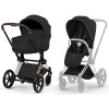 Коляска Cybex Priam V Rosegold Style Cloud T One Love 3 в 1 Sepia Black