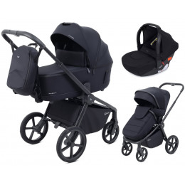 Детская коляска Rant Flex Therm Soft 3 в 1 с автокреслом Cruise Black Midnight Black