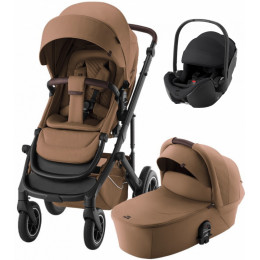 Коляска 3 в 1 Britax Roemer Smile 5Z LUX и автокресло Baby-Safe PRO LUX Onyx Black Warm Caramel