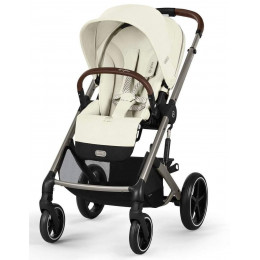 Коляска Cybex Balios S Lux TPE complete Cloud G Fog Grey 3 в 1 Seashell Beige с дождевиками