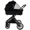 Детская коляска Pituso Mayla Lux 3 в 1 с автокреслом Baesa Black