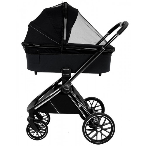 Детская коляска Pituso Mayla Lux 3 в 1 с автокреслом Baesa Black