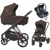 Детская коляска 3 в 1 Espiro Miloo 2.0 и автокресло Pi Gray blue 308 exellent chocolate