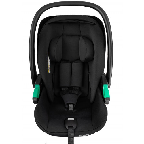 Детская коляска Pituso Mayla Lux 3 в 1 с автокреслом Baesa Black