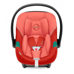 Коляска 3 в 1 Cybex Priam IV Rosegold complete и автокресло Aton S2 i-Size Hibiscus Red Mirage Grey