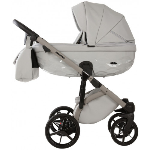 Детская коляска Adamex Chantal Pro Natura 3 в 1 CN-9-MOON (СВ. СЕРАЯ КОЖА)