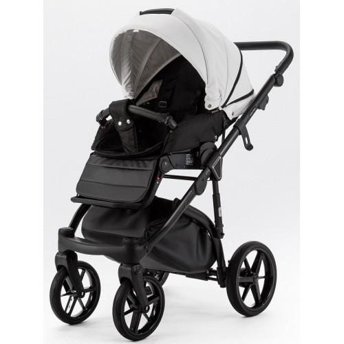 Детская коляска Adamex Nola Deluxe 3 в 1 N-SA01 (БЕЛАЯ КОЖА)