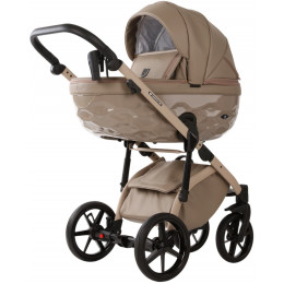 Детская коляска Adamex Chantal Pro Natura 3 в 1 CN-4-CAPPUCCINO (БЕЖ. КОЖА)