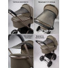 Детская коляска AmaroBaby Genius 3 в 1 с автокреслом Rant Miro Black коричневый