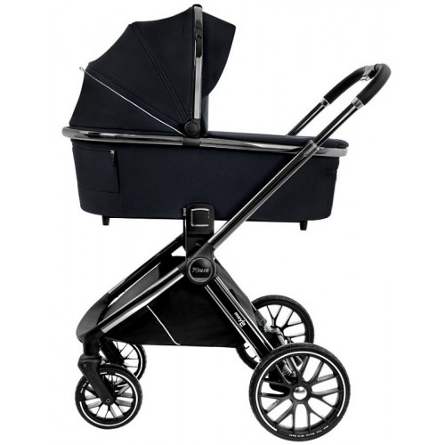Детская коляска Pituso Mayla Lux 3 в 1 с автокреслом Baesa Black