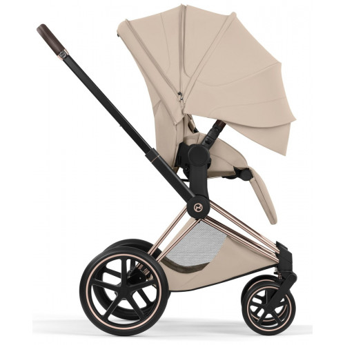 Коляска Cybex Priam V Rosegold Style Cloud T Sepia Black Plus 3 в 1 Cozy Beige