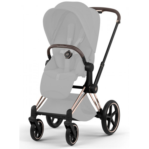 Коляска Cybex Priam V Rosegold Style Cloud T Sepia Black Plus 3 в 1 Cozy Beige