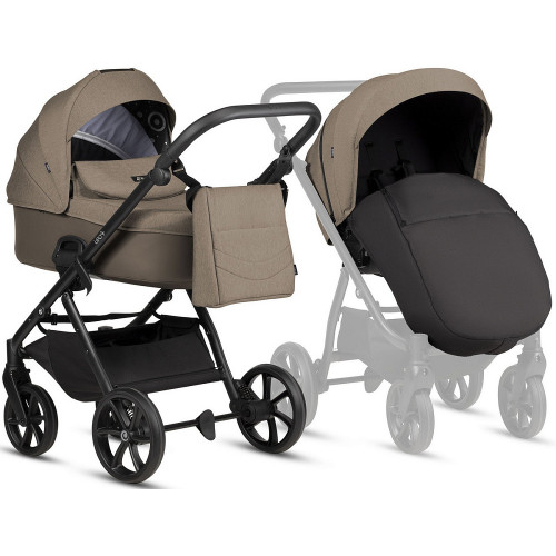 Детская коляска Tutis Leo 3 Plus 3 в 1 с автокреслом Beno Beige 1582261 Cinnamon