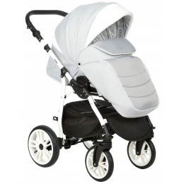Детская коляска Indigo Indigo New 3 в 1 с автокреслом Avionaut Cosmo Black In02 св.серый