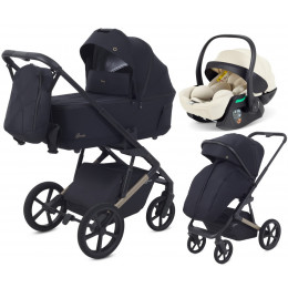 Детская коляска Rant Garda 3 в 1 с автокреслом Perla Beige Black