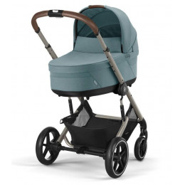 Коляска Cybex Balios S Lux TPE 2025 Cloud G i-Size Almond Beige Plus 3 в 1 Stormy Blue с дождевиками
