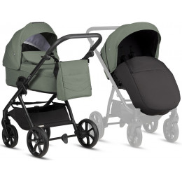 Детская коляска Tutis Leo 3 Plus 3 в 1 с автокреслом Elo Lux EduSky Black 15822039 Sage
