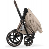 Коляска Cybex Priam V Rosegold Style Cloud T Sepia Black Plus 3 в 1 Cozy Beige