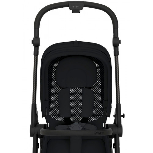 Коляска Cybex Melio Carbon Aton B2 i-Size Steel Grey 3 в 1 Magic Black с дождевиками