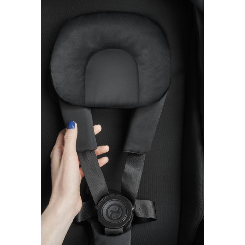 Коляска Cybex Melio Carbon Aton B2 i-Size Steel Grey 3 в 1 Magic Black с дождевиками