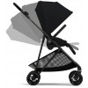 Коляска Cybex Melio Carbon Aton B2 i-Size Steel Grey 3 в 1 Magic Black с дождевиками